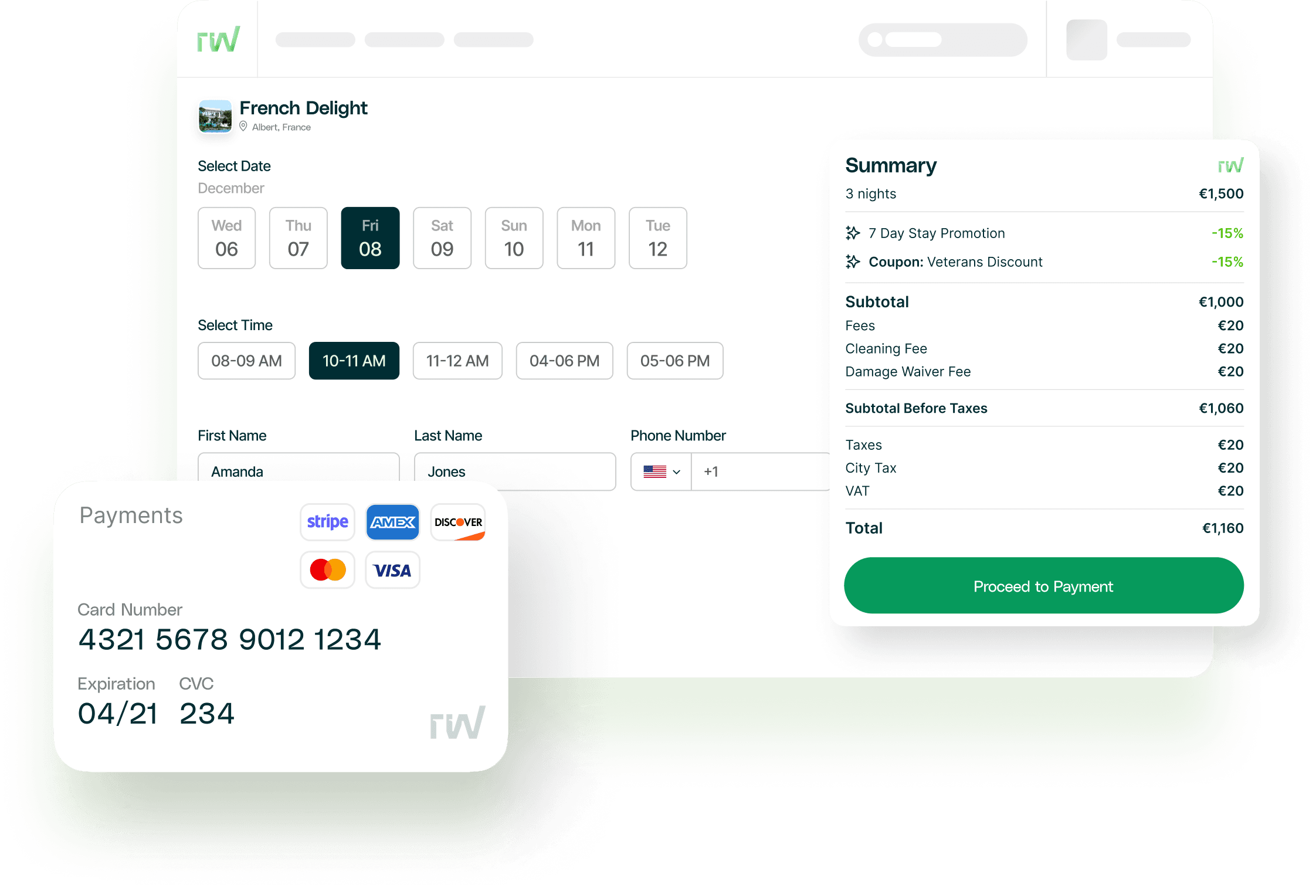 Vacation Rentals Booking Engine