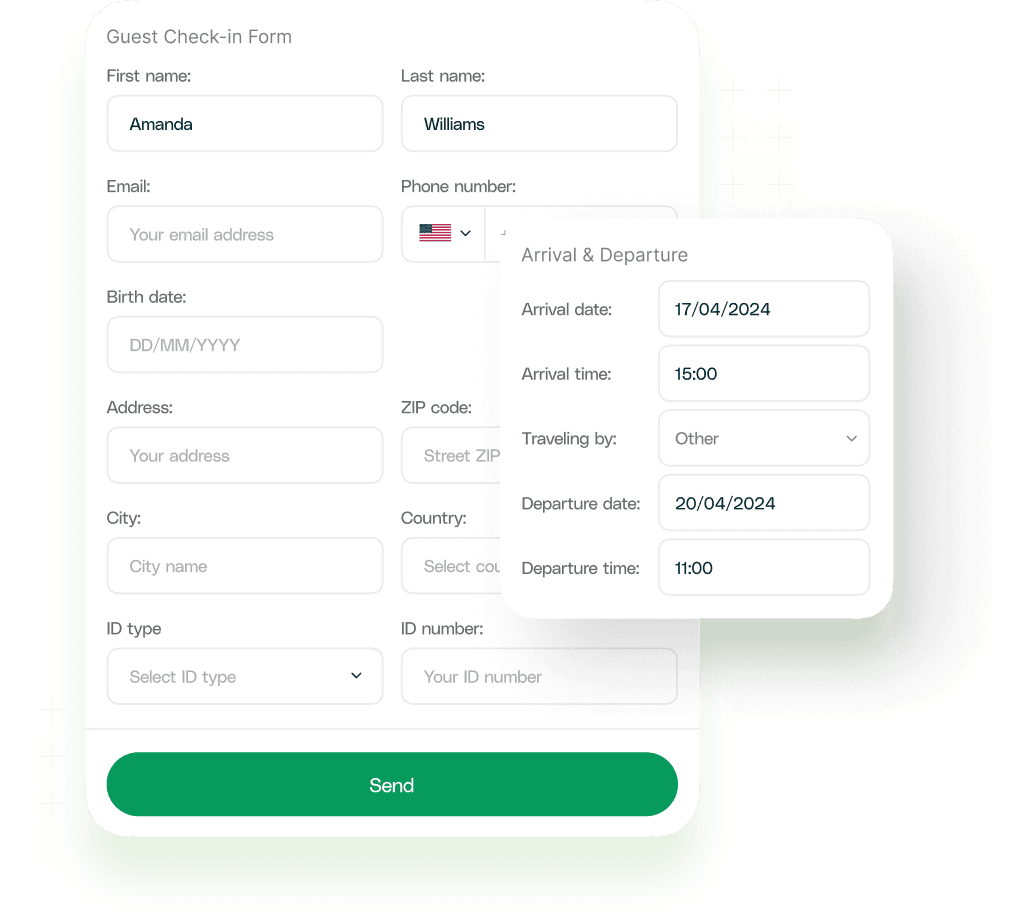 Vacation Rental Checkin Form