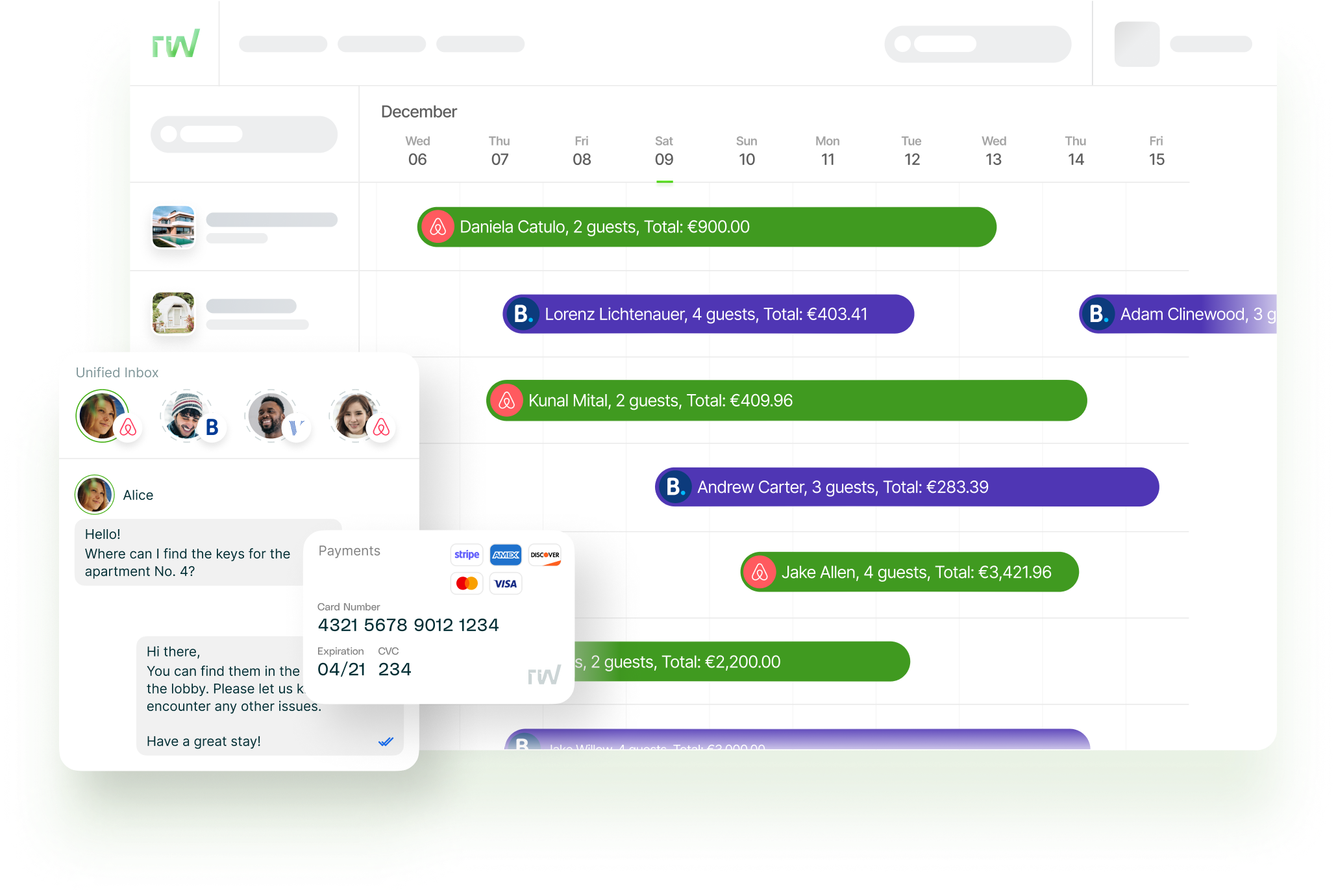 RentalWise Central Calendar RentalWise Central Calendar